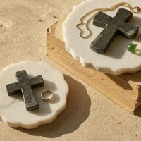 Black Latin Marble Cross EDIT AI 1