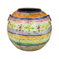 Blue Indian Painted Urn GIO1