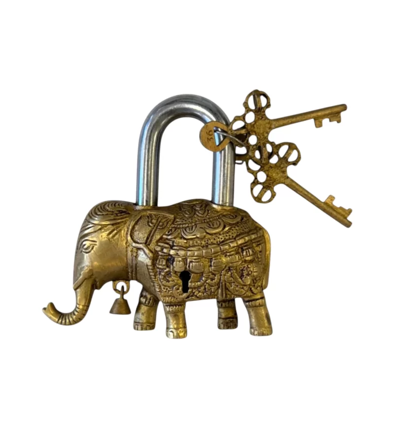 Brass Elephant Lock IMG1