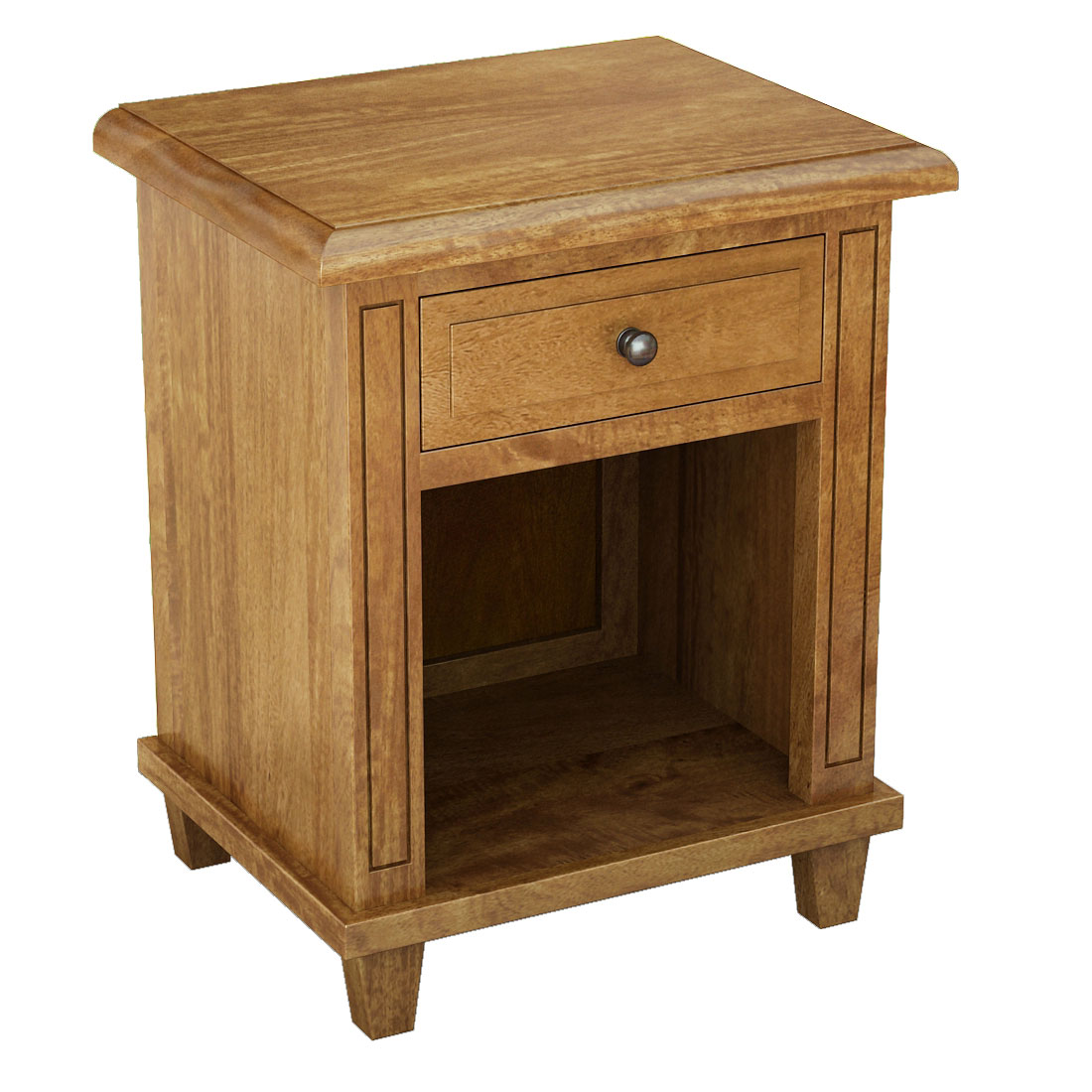 Sydney Solid Wood Bedside Tables Hardwood Mango, Wooden Bedside Tables