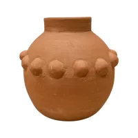 CARMEL DOT TERRACOTTA VASE CC-25A-7049 IMG1
