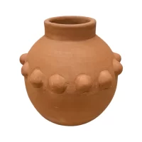 CARMEL DOT TERRACOTTA VASE CC-25A-7049 IMG2