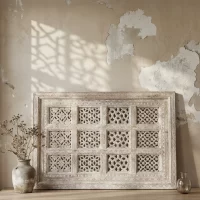 Carved Timber Wall Panel 1