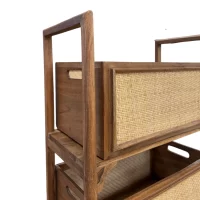 Cayman Timber Rattan Three Tier Storage Stand IMG3