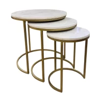 Como Nest Of 3 Three Brass IMG1