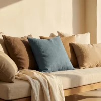 Cushion Noble Provence Blue 55x55cm Styled1