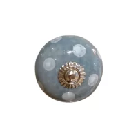 DC205SH Bluebell Dotty Ceramic Knob IMG1