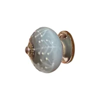 DC207SH BLUE SNOWFLAKE CERAMIC KNOB IMG2