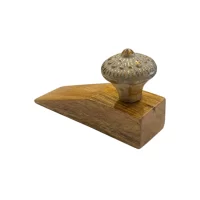 DOOR STOP WHITE WASHED KNOB DC07SH IMG1