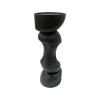 Dawn Timber Candle Stick - Black IMG1