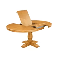 Deauville Round Extension Table Natural IMG8