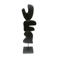 Decor Balance Sculpture On Base - Black IMG1