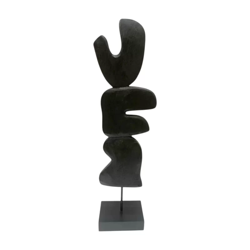 Decor Balance Sculpture On Base - Black IMG1
