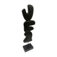 Decor Balance Sculpture On Base - Black IMG3