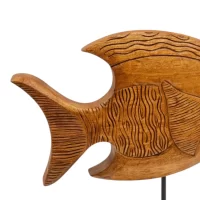 Decor Carved Fish On Base - Small IMG3