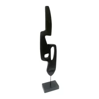 Decor Fluid Sculpture On Base - Black IMG3