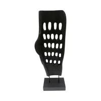 Decor Honeycomb Totem Wide - Black IMG1