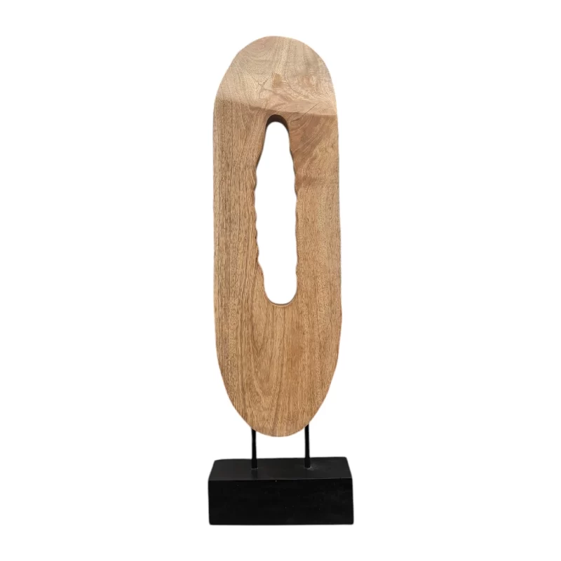Decor Mango Wood Oval Ring On Base IMG1