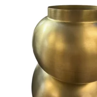 Double Bubble Vase Brass AL-38104