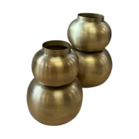 Double Bubble Vase Brass AL-38104 Styled2