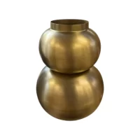 Double Bubble Vase Brass Small AL-38104B IMG1