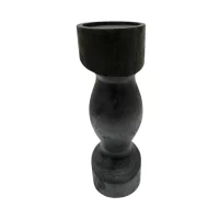 Dusk Timber Candle Stick - Black IMG2