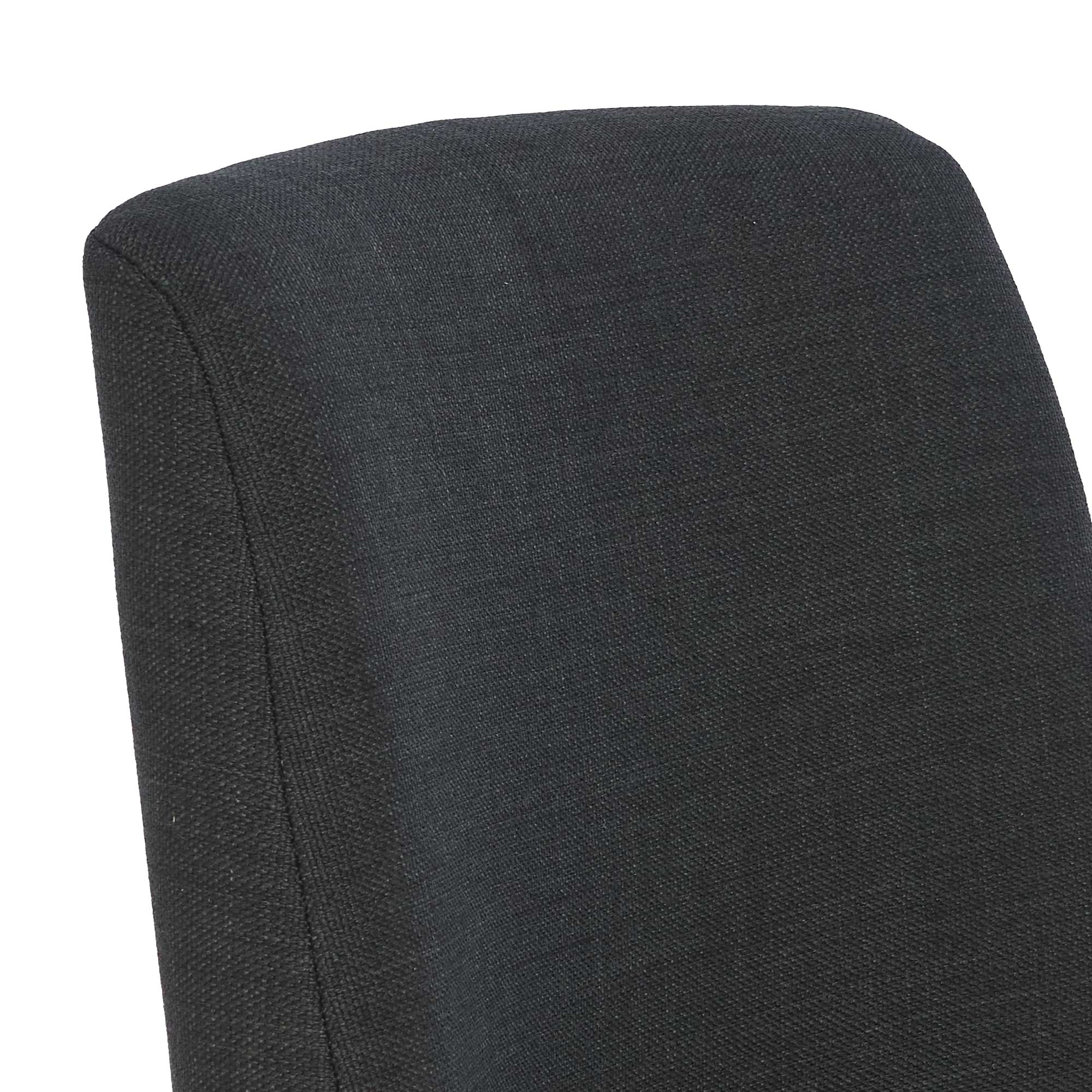 Close up fabric image of HAMILTON DINING CHAIR CHARCOAL NATURAL