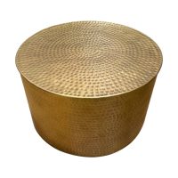 Hammered Coffee Table Brass AL-37409 IMG2