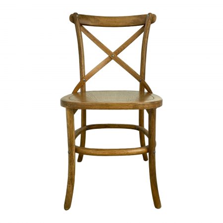 Shack Furniture Hamptons Cafe Style Dining Chair Oak Timber Seat Front