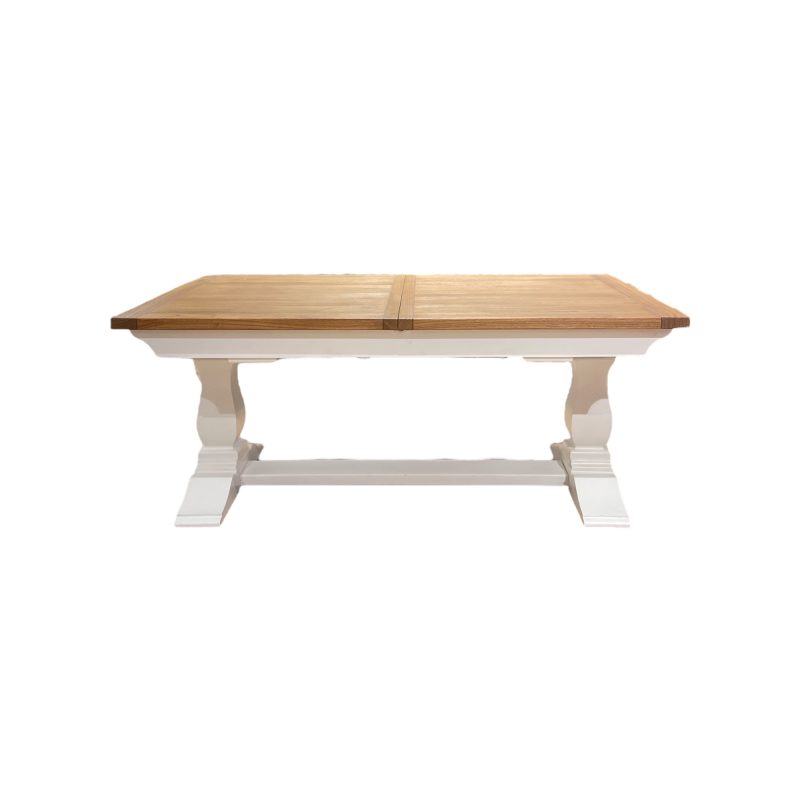 Hamptons Extension White Base 180-280 Plain Top AG08-180-WHITE FRONT VIEW