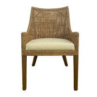 W.ARM Hamptons Newport Rattan Chair - front