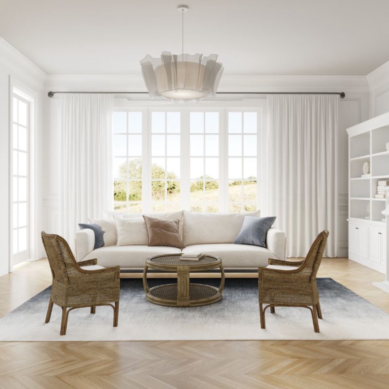 Hamptons Raffles Chair with Cushion Shack Furniture