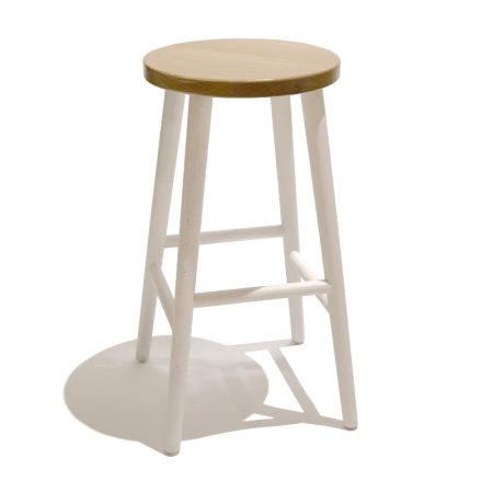 Harmonie white barstool