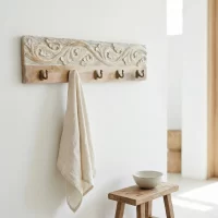 Hook 5 White Washed Carved Styled1