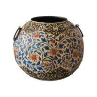 Imperial Blue Painted Urn Round IMG1