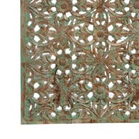 Indian Aqua Carved Timber Wall Panel 180 x 120 IMG2