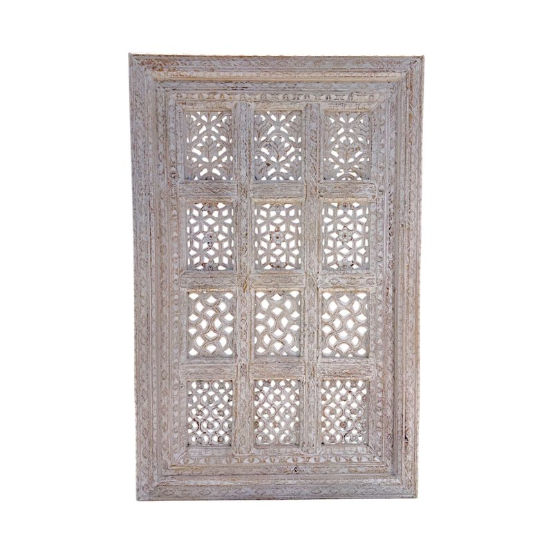 Indian Carved Timber Wall Panel 12 Squares 90 x 120 SR9823 IMG6