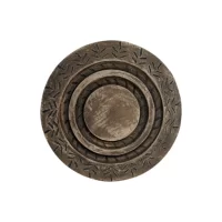 JAPARA CARVED WOODEN CANISTER Small ZO-923-2059S IMG3
