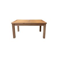 LANAI TEAK COFFEE TABLE 90CM WIDE FRONT IMAGE