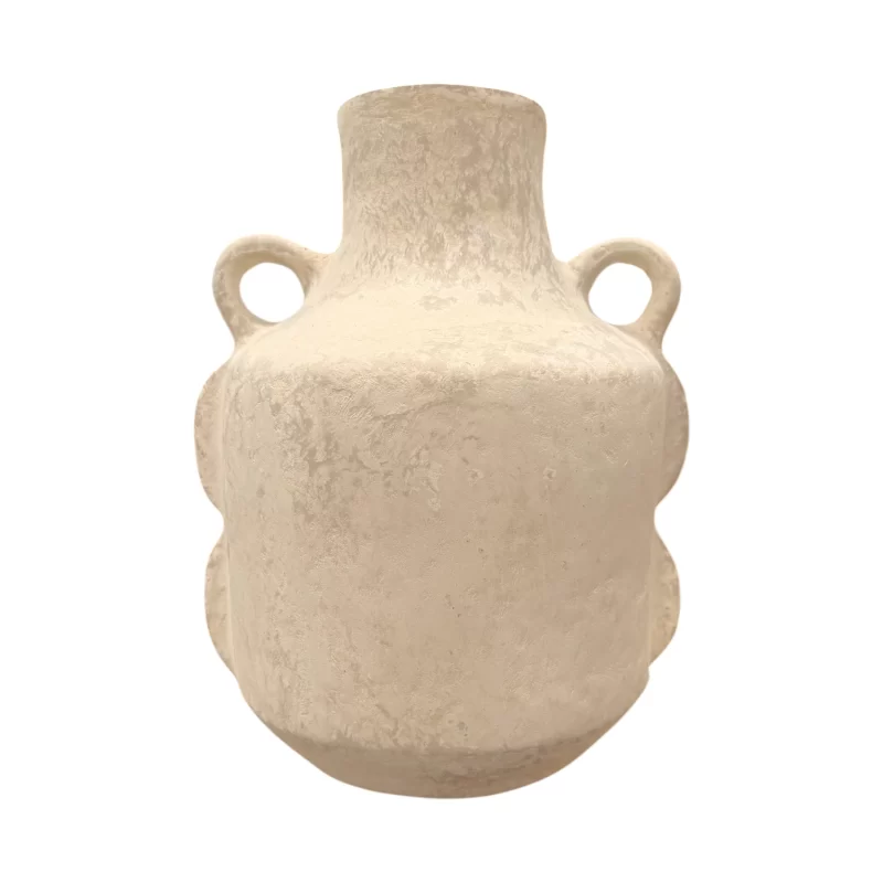 LUCIA DOT PAPER MACHE VASE CC-25A-7362 IMG1