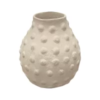 LUCIA DOT PAPER MACHE VASE CC-25A-7410 IMG1