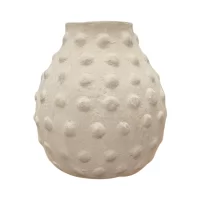 LUCIA DOT PAPER MACHE VASE CC-25A-7410 IMG2