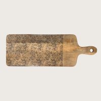 Lotus Wooden Serving Board with Handle IMG1