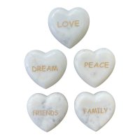 Love Friends Family Dream Peace Heart Marble Paper Weight IMG1