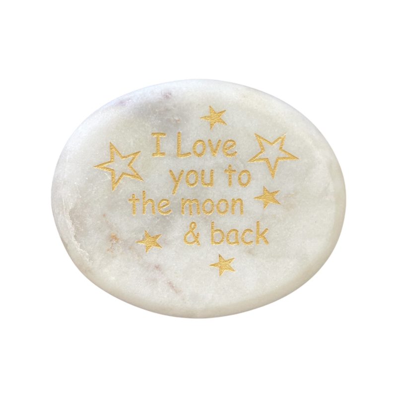 Love you to the moon and back paperweight IMG1