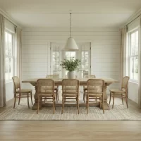 Marlowe Extension Dining Table Bellagio Natural Dining Chair