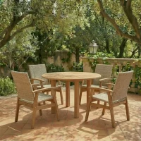 Mediterranean terrace left angle with new table