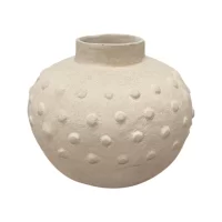 NINA DOT PAPER MACHE VASE CC-25A-7655 IMG1