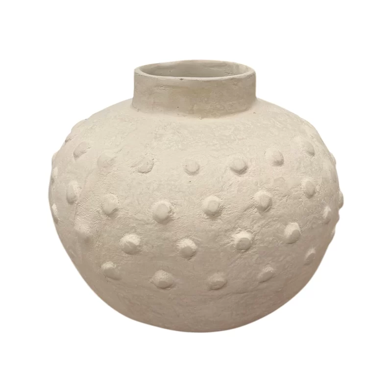 NINA DOT PAPER MACHE VASE CC-25A-7655 IMG1