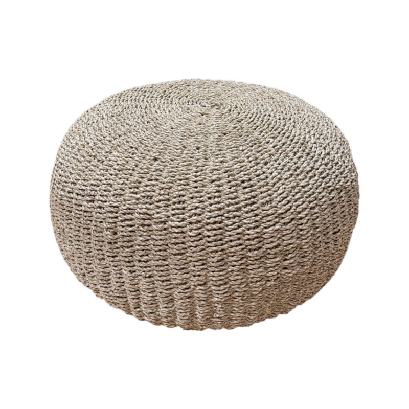 Natural Round Ottoman IMG1